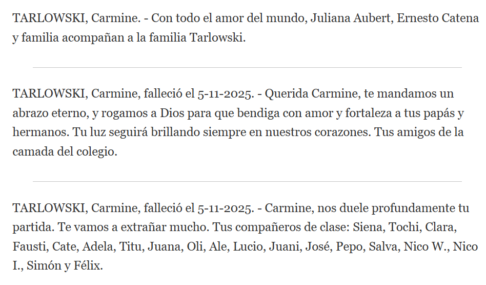 ¿Carmine Tarlowski qué le pasó? ¿De qué murió? Biografía y quién era
