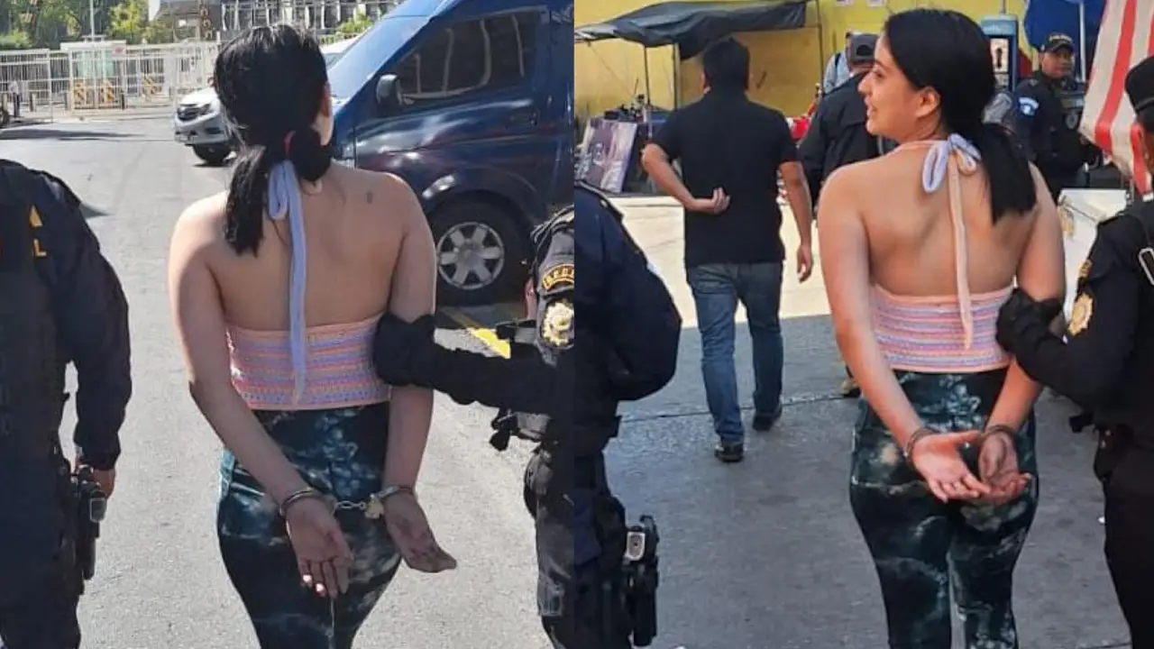 Capturan a 'cariñosa' por robarle el celular a uno de sus clientes