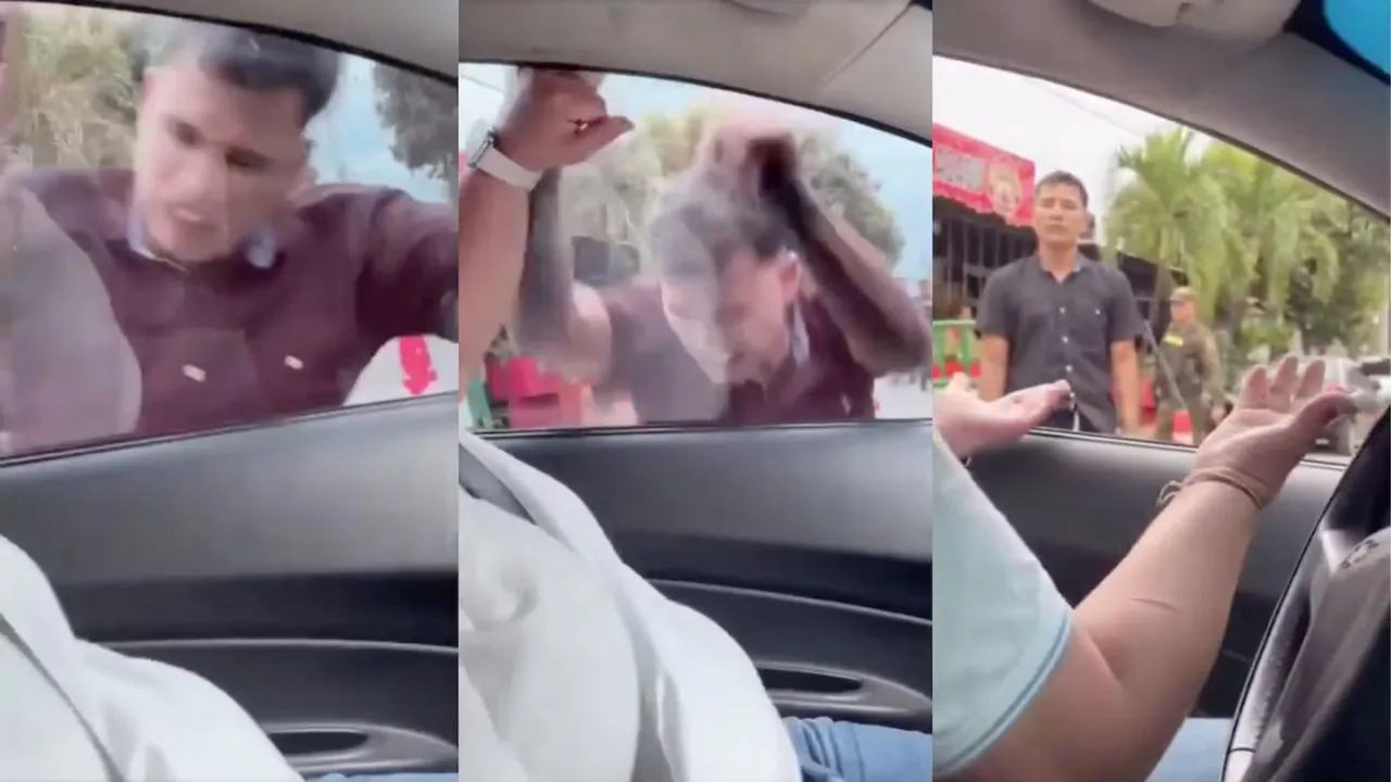 Hombre persigue a madre e hija al confundir carro con el del amante de su esposa