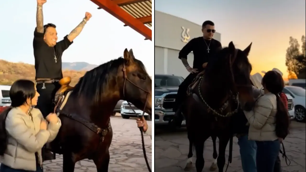 ¿Cuánto cuesta el caballo que le regaló Ángela Aguilar a Christian Nodal?