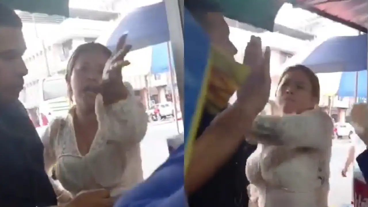 VIDEO: Mujer 'macanea' a su esposo tras descubrir que se hacía pasar por soltero