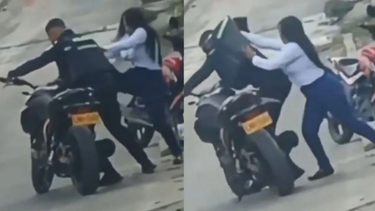 VIDEO: Policía es golpeado por su pareja tras presunta infidelidad