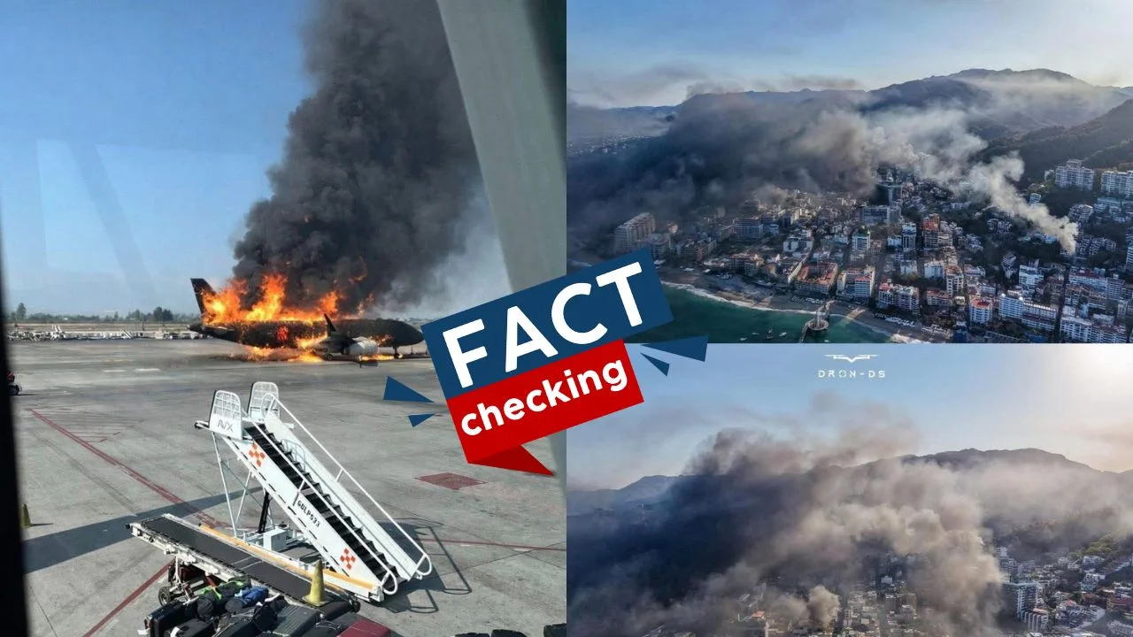 ¿Queman avión de Volaris hoy en Guadalajara? ¿El incendio es real o IA?