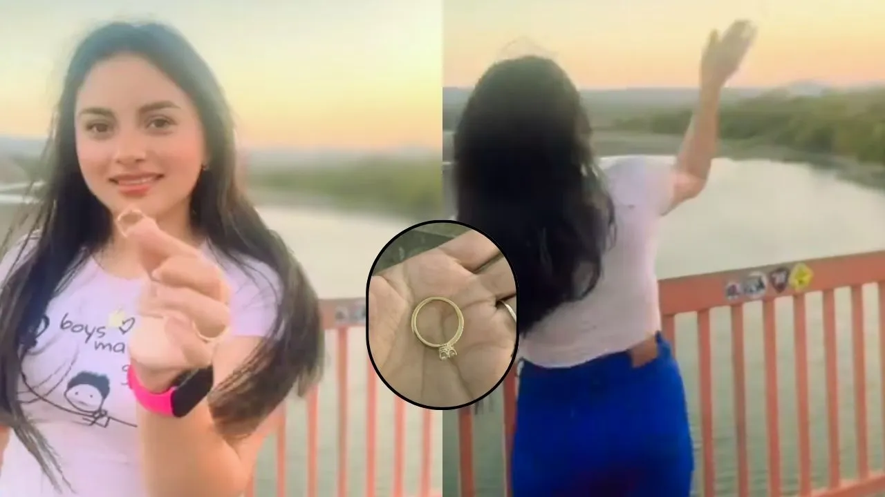 Vídeo: Joven lanzó anillo de compromiso al río tras infidelidad de su novio
