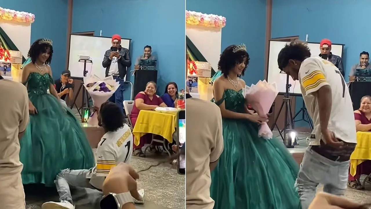 Joven bailando 'playero' sorprende en celebración de 15 años en Guaimaca